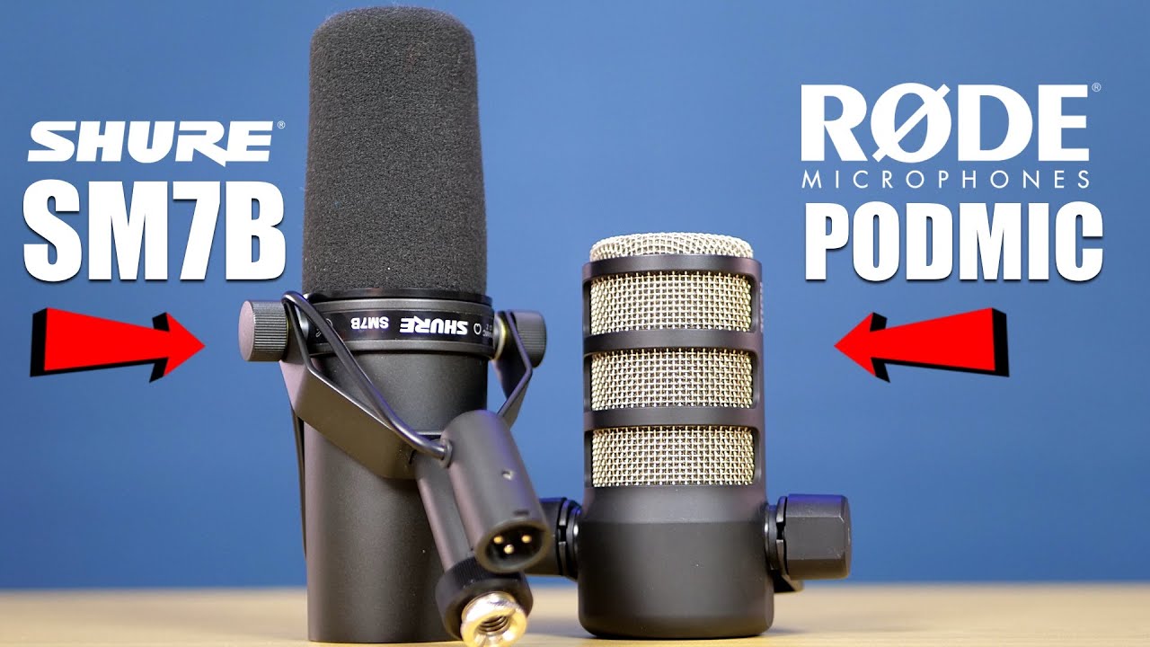 Shure SM7B vs Rode PodMic: ¿Cuál es el mejor micrófono para mejorar la calidad de tu streaming?
